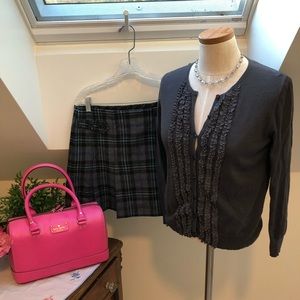❤️👍Gap size 8 awesome pleated wool plaid mini😊